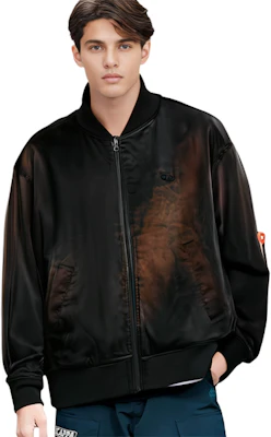 Diesel 漸層緞面拉鍊落肩外套 黑色 A114970BIAY-9XX Details for Diesel 漸層緞面拉鍊落肩外套 黑色 A114970BIAY-9XX