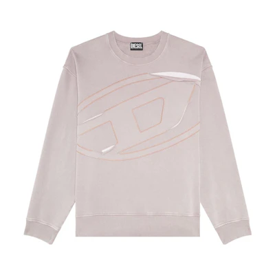 Diesel Graphic Print Crewneck Sweatshirt Men’s Grey A098910AJAB