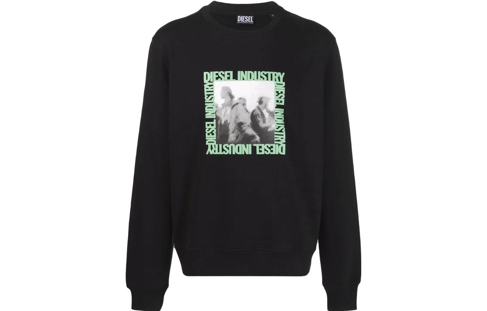 Diesel Graphic Print Sweatshirt Men’s Black A068590JFAV9XX
