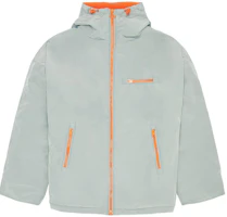 Diesel Gray Hoodie Jacket with Contrast Trim and Logo Print A073200SGAF-9BI Diesel Gray Hoodie Jacket with Contrast Trim and Logo Print A073200SGAF-9BI