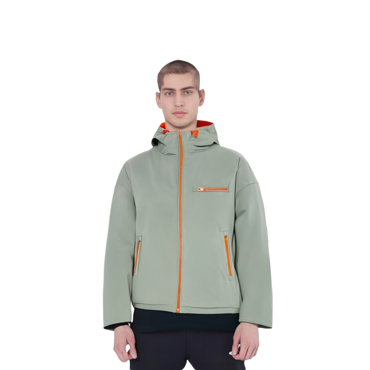 Details for Diesel 灰色連帽外套對比飾邊與標誌印花 A073200SGAF-9BI