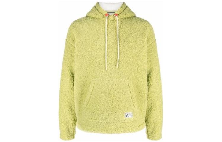 Diesel Green Hoodie with Solid Logo Patch and Drawstring A030420EEAE5AJ
