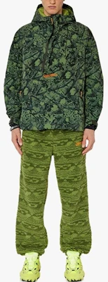 Diesel Green Pattern Print Hoodie Long Sleeve Jacket A113540BLAS-5KJ Lookbook Diesel Green Pattern Print Hoodie Long Sleeve Jacket A113540BLAS-5KJ