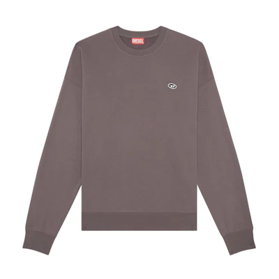 Diesel Grey Crewneck Embroidered Logo Long-Sleeve Sweatshirt A037850BKAF-9CM