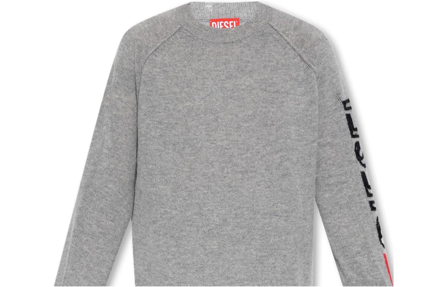 Diesel Grey Crewneck Pullover Sweatshirt A112190EKAS96X