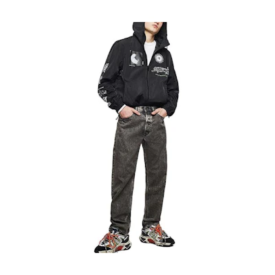 Diesel Hoodie Jacket with Logo Print 00SF9R0LAPH