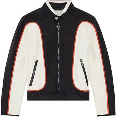 DIESEL J-Blink Jaket Biker Hitam Gaya Patchwork Nylon A061320PDAI Buy DIESEL J-Blink Jaket Biker Hitam Gaya Patchwork Nylon A061320PDAI