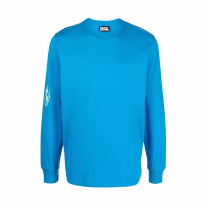 Diesel Letter Pattern Sweatshirt Light Blue A086740CJAC8MR