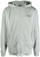 Order Diesel Jaket Zip-Up Hoodie Logo Hijau Terang A083670HGAU-9BL