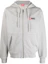 Order Diesel Logo Embroidered Hoodie Light Grey A037690BAWT9CB