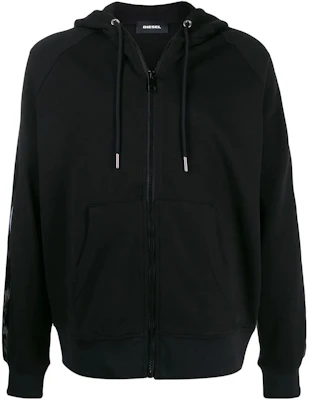 Diesel Loose Fit Solid Logo Hoodie Jacket - Black 00S4F30PAWZ9XX Buy Diesel Loose Fit Solid Logo Hoodie Jacket - Black 00S4F30PAWZ9XX