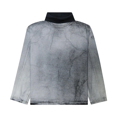 Diesel Loose Fit Turtleneck Sweatshirt in Dark Gray A13070068KQ-02