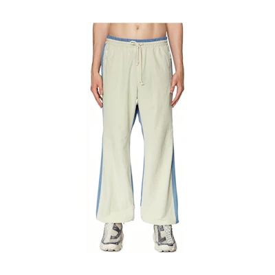 DIESEL Men’s Patchwork Drawstring Joggers in Off-White. A104360WFAM