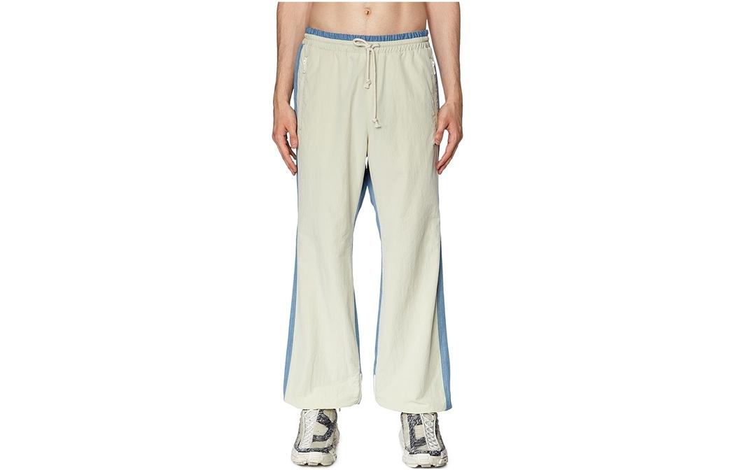 Order DIESEL Seluar Jogger Tampal Lelaki dengan Tali Serut dalam Warna Putih Off. A104360WFAM