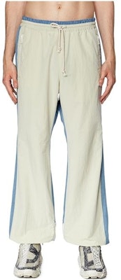 DIESEL Men’s Patchwork Drawstring Joggers in Off-White. A104360WFAM Order DIESEL Men’s Patchwork Drawstring Joggers in Off-White. A104360WFAM
