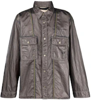 Diesel Metallic Shirt-Style Jacket Men’s Gray A03536-0LCAW-93R Diesel Metallic Shirt-Style Jacket Men’s Gray A03536-0LCAW-93R