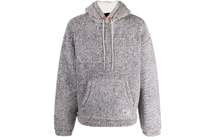 Diesel Mixed Logo Patch Pullover Hoodie Unisex - Gray A030420EEAE9CB