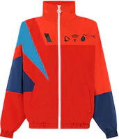Diesel Orange Colorblock Letter Print Track Jacket A027090HCAW42A Diesel Orange Colorblock Letter Print Track Jacket A027090HCAW42A