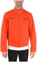 Diesel Orange Full-Zip Jacket with Logo Print and Stand Collar A018130IBAM3BI Diesel Orange Full-Zip Jacket with Logo Print and Stand Collar A018130IBAM3BI