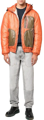 Diesel Orange Hooded Jacket with Contrast Pocket Design A062930PDAM37A Lookbook Diesel Orange Hooded Jacket with Contrast Pocket Design A062930PDAM37A