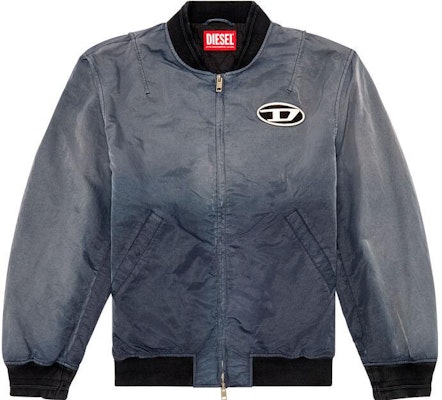 DIESEL OVAL-D Gradient Effect Washed Black Aviator Long Sleeve Jacket. A120870QHAR-9XX Order DIESEL OVAL-D Gradient Effect Washed Black Aviator Long Sleeve Jacket. A120870QHAR-9XX