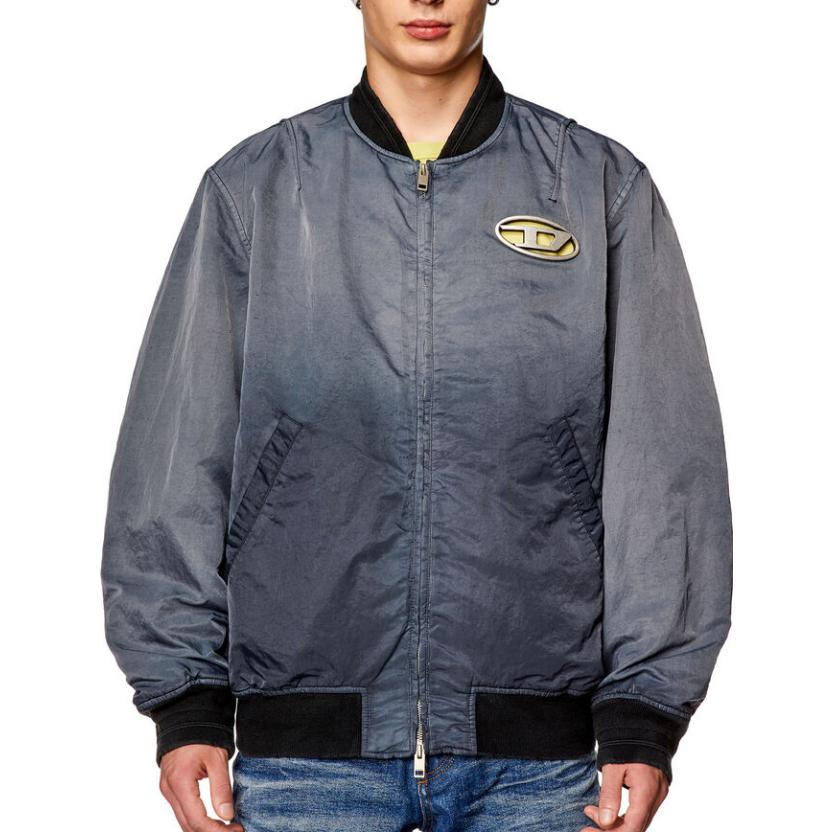 Purchase DIESEL OVAL-D Gradient Hitam Aviator Jaket Lengan Panjang. A120870QHAR-9XX