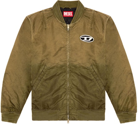 DIESEL OVAL-D Gradient Padded Zip Bomber Jacket Army Green. A120870QHAR Buy DIESEL OVAL-D Gradient Padded Zip Bomber Jacket Army Green. A120870QHAR