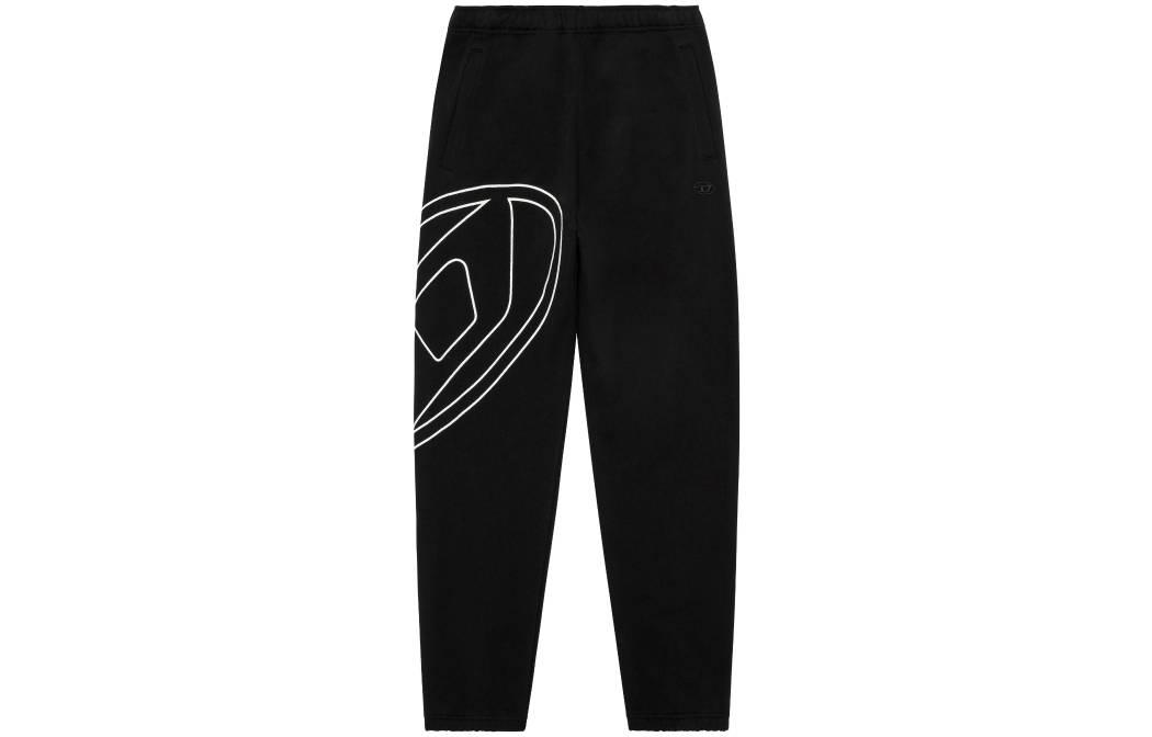 Order DIESEL OVAL-D Graphic Print Slim Straight Mid-Rise Pants Men - Black A113050GYCJ-9XX