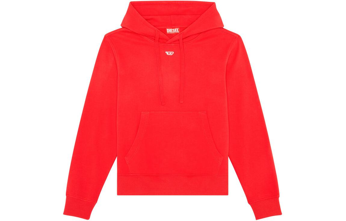 Diesel Oval-D Logo Hoodie Red Unisex SS24 Collection A053330GEAD-42G