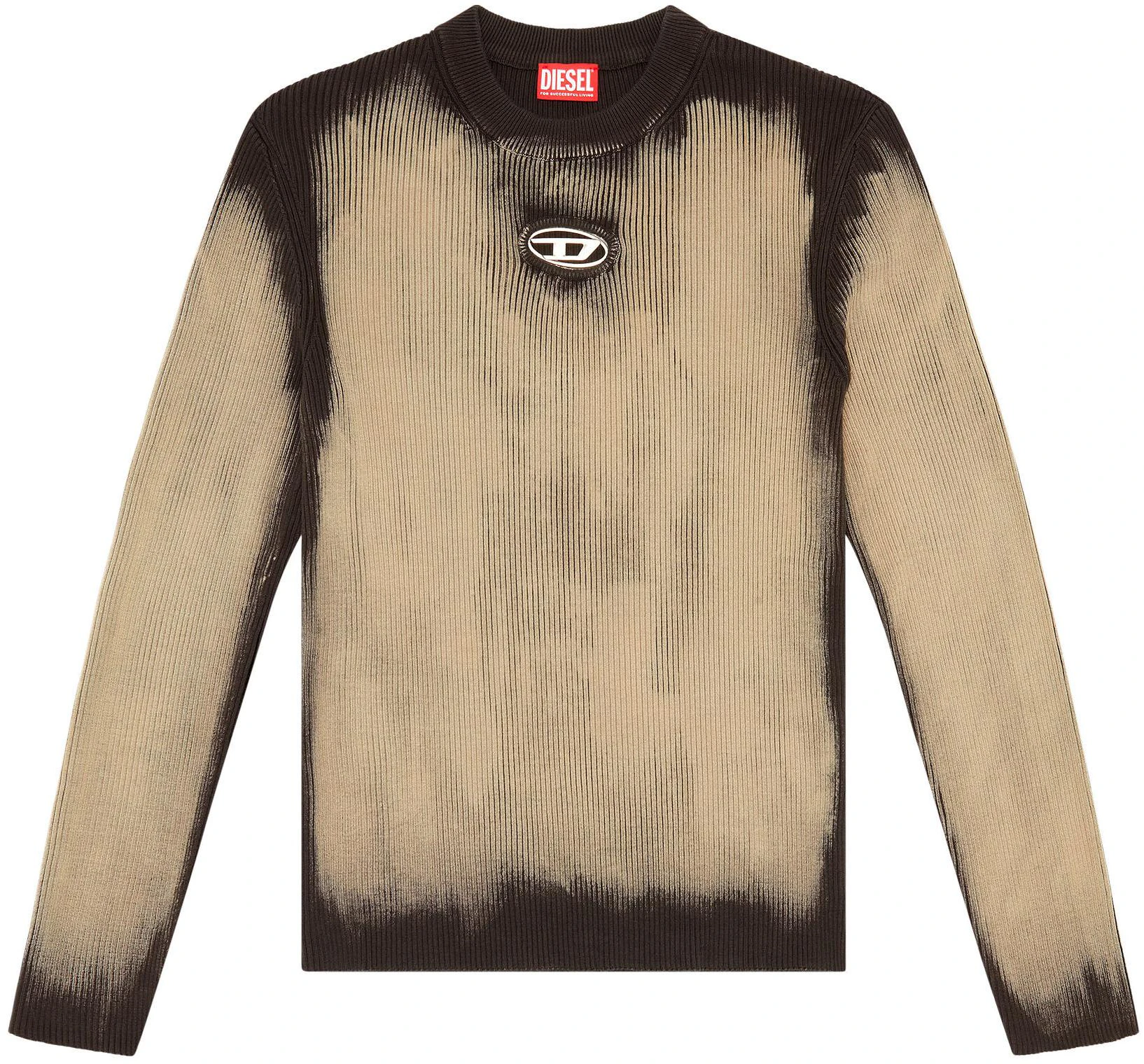 diesel-oval-d-series-beige-ribbed-logo-crewneck-knit-sweater-a124550-bnad-900-a