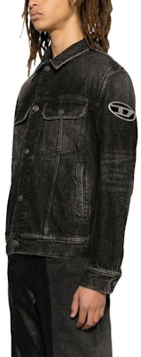 DIESEL OVAL-D Siri Jaket Kasual Berkolar Petak Bertutup Butang - Kelabu. A131500JGAE02 Details for DIESEL OVAL-D Siri Jaket Kasual Berkolar Petak Bertutup Butang - Kelabu. A131500JGAE02