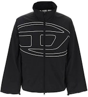 DIESEL OVAL-D Series Printed Zip-Up Jacket Long Sleeve Black A126010AKAD-9XX DIESEL OVAL-D Series Printed Zip-Up Jacket Long Sleeve Black A126010AKAD-9XX