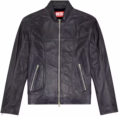 Diesel OVAL-D 系列 SS24 黑色拉鍊口袋立領外套 A129940IMAZ Buy Diesel OVAL-D 系列 SS24 黑色拉鍊口袋立領外套 A129940IMAZ