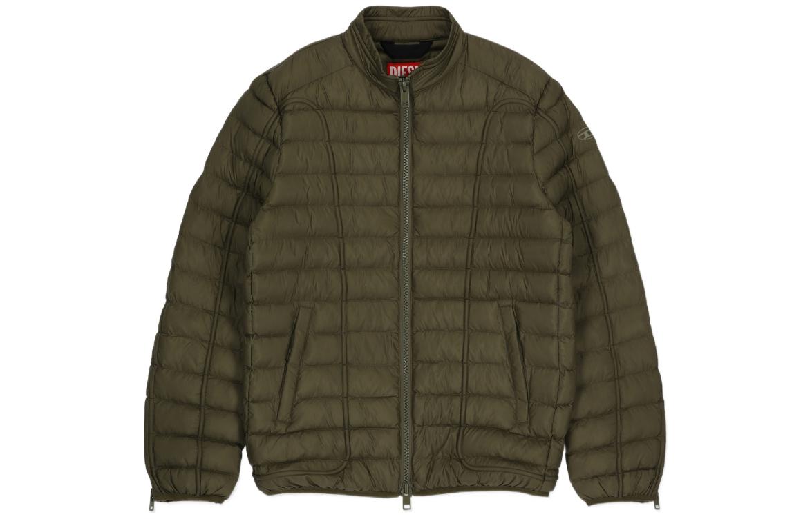 Diesel OVAL-D SS24 Green Loose Fit Long-Sleeve Jacket for Men A105960BHAZ-5AF