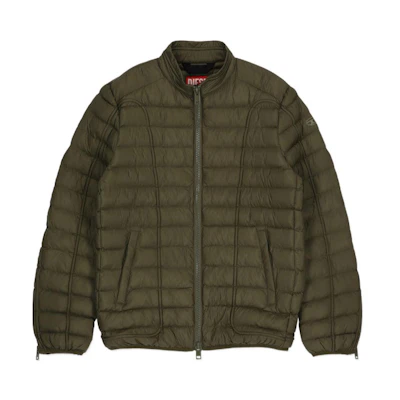 Diesel OVAL-D SS24 Green Loose Fit Long-Sleeve Jacket for Men A105960BHAZ-5AF