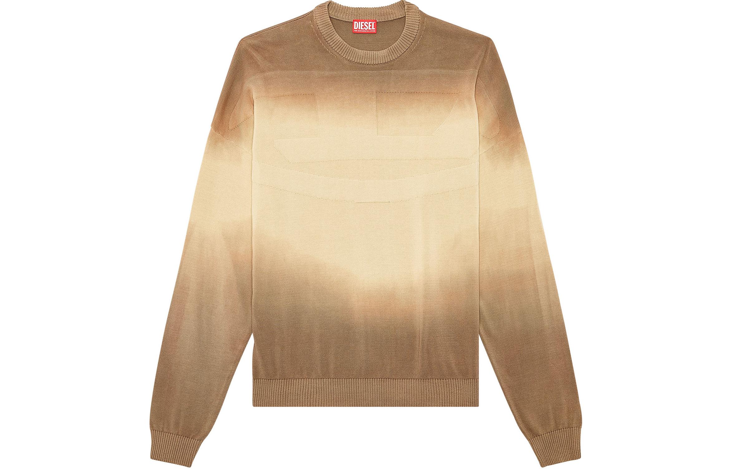Diesel Oval D Gradient Crewneck Sweatshirt Brown Long Sleeve A124600GHAM-5EV
