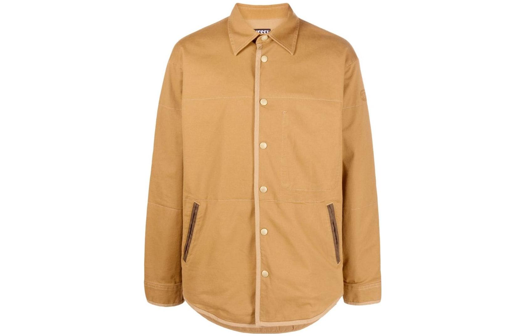 Diesel Oversized Solid Twill Shirt Jacket A061390PDAJ5DQ