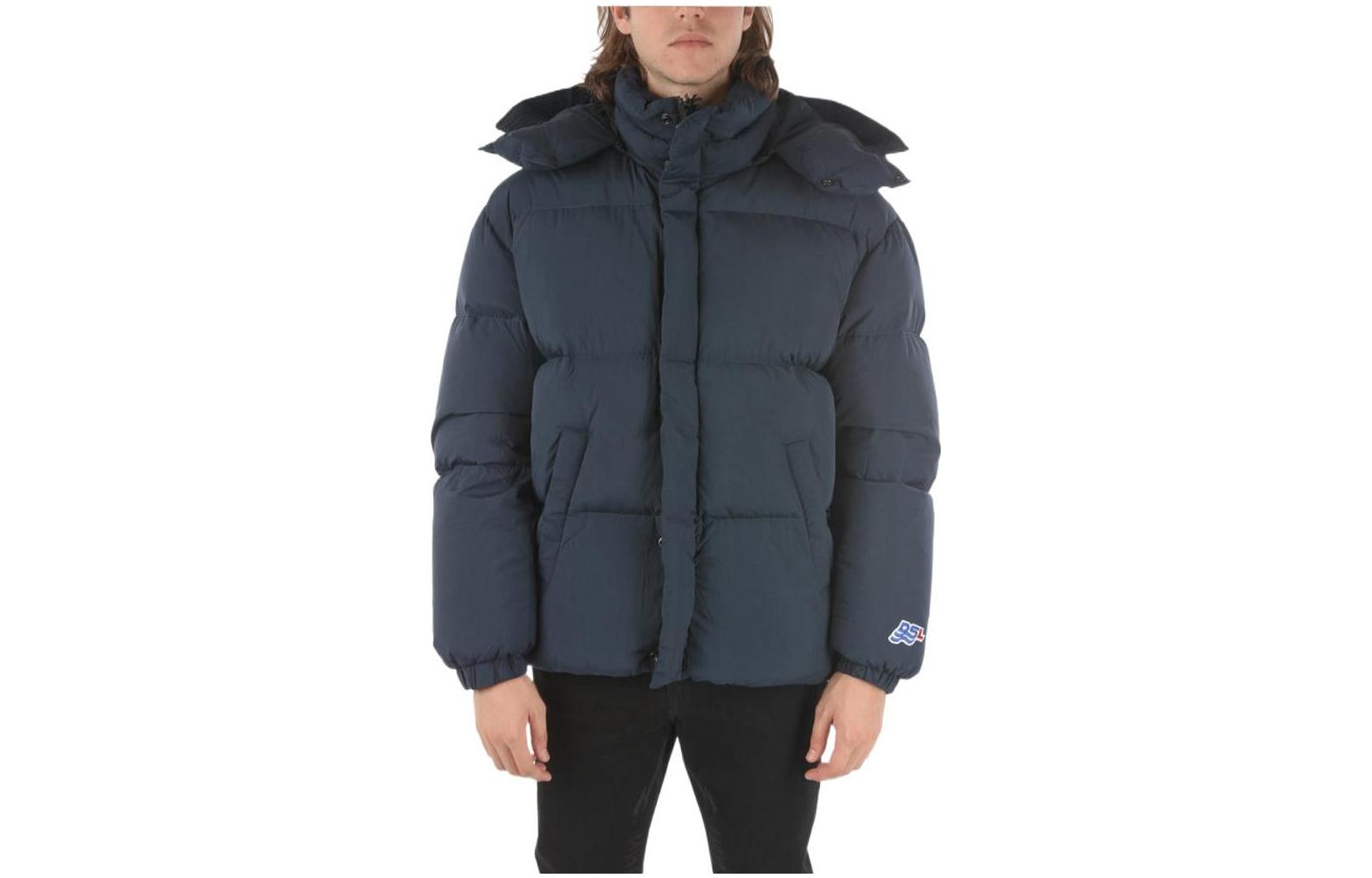 Diesel Quilted Hooded Zip-up Jacket Blue Mens Long Sleeve A031430AEAI81E