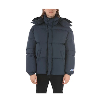 Diesel Quilted Hooded Zip-up Jacket Blue Mens Long Sleeve A031430AEAI81E