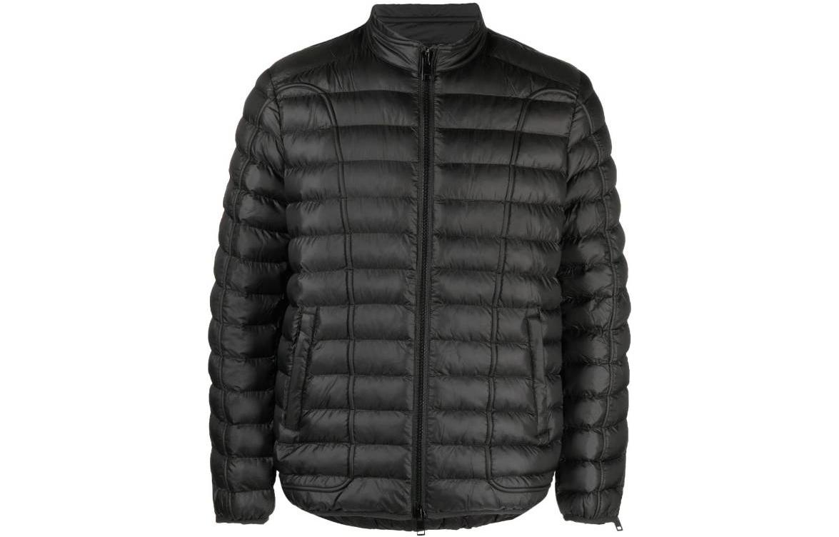 Diesel Quilted Zip-Up Stand Collar Jacket Black A105960BHAZ9XX
