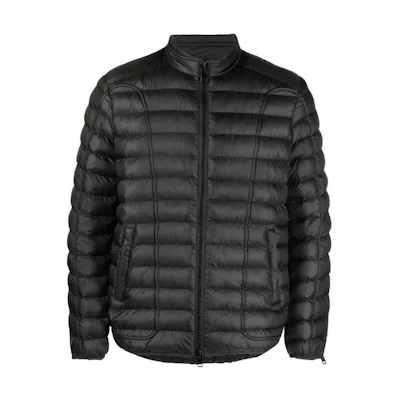 Diesel Quilted Zip-Up Stand Collar Jacket Black A105960BHAZ9XX