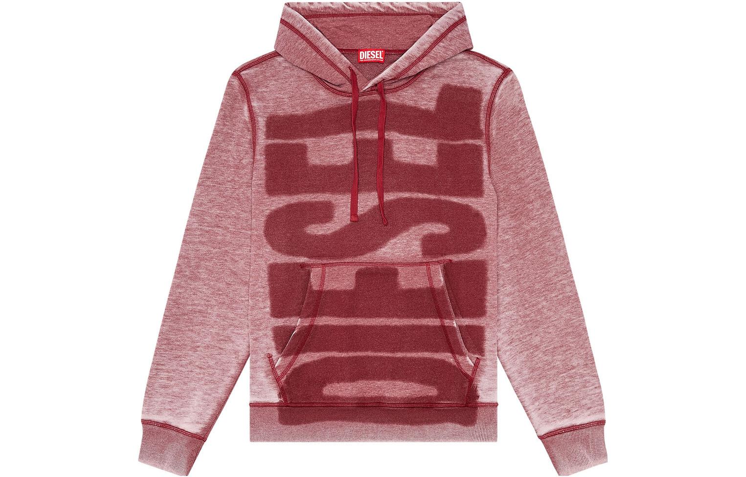Diesel Red Letter Dyed Hoodie A104310IJAT-40Y