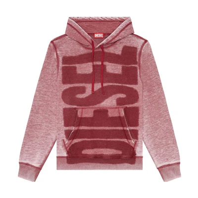 Diesel Red Letter Dyed Hoodie A104310IJAT-40Y