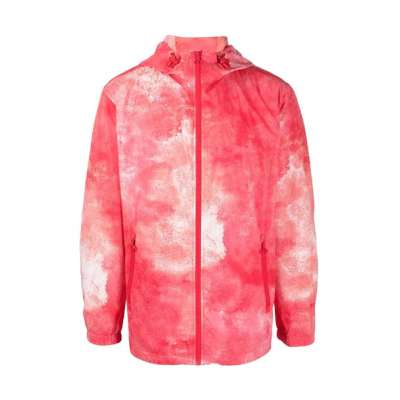 Diesel Red Zip-Up Hoodie Jacket with Logo Design A099420HIAB42A