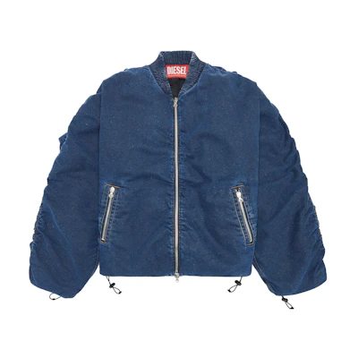 Diesel Rehab Denim Series Blue Oversized Bomber Jacket A0955909F39-01