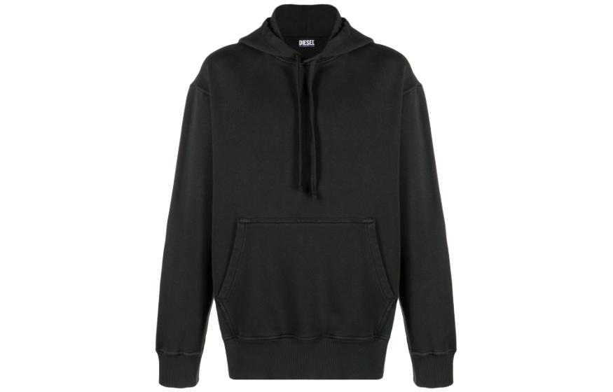 Diesel Solid Color Black Long-Sleeve Hoodie A098900AJAB