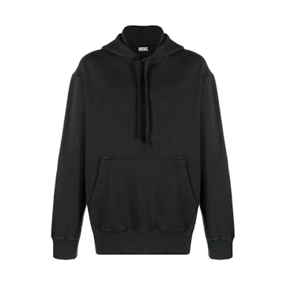 Diesel Solid Color Black Long-Sleeve Hoodie A098900AJAB