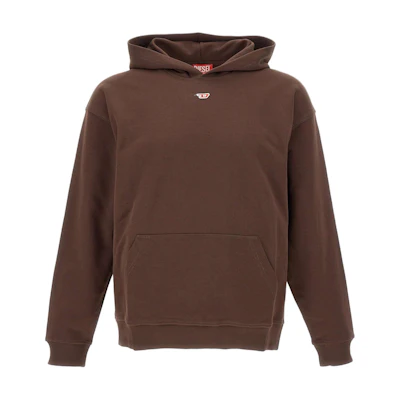 Diesel Solid Color Brown Hoodie Long-Sleeve Drop-Shoulder Design A149090GEAD7ES