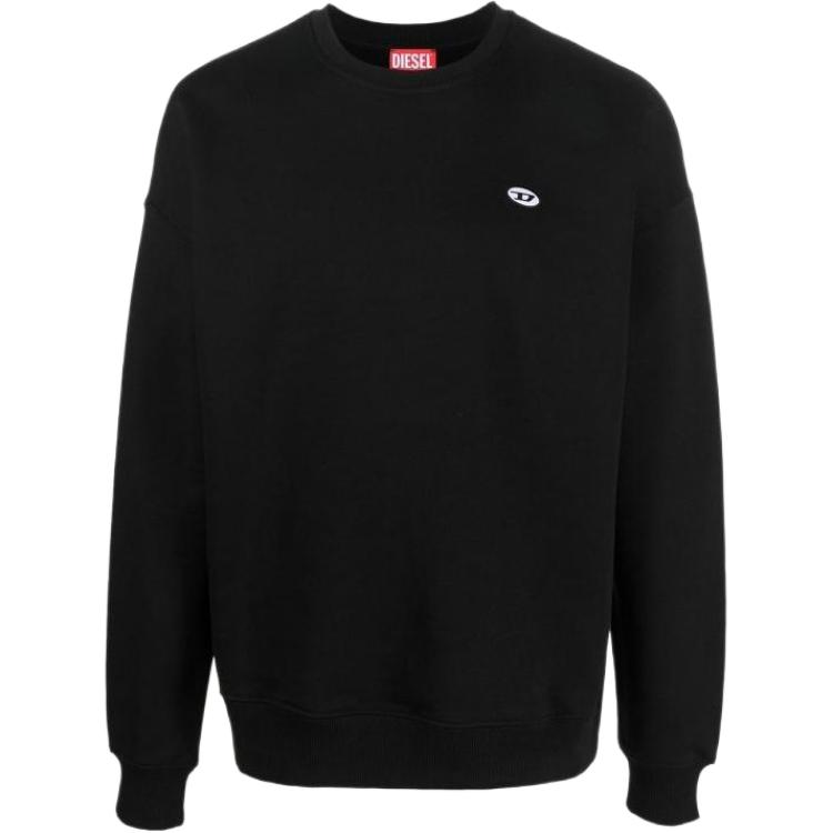 Diesel Solid Color Crewneck Slim Fit Long Sleeve Sweatshirt Men A037850BKAF-9XX