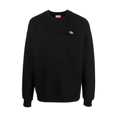 Diesel Solid Color Crewneck Slim Fit Long Sleeve Sweatshirt Men A037850BKAF-9XX